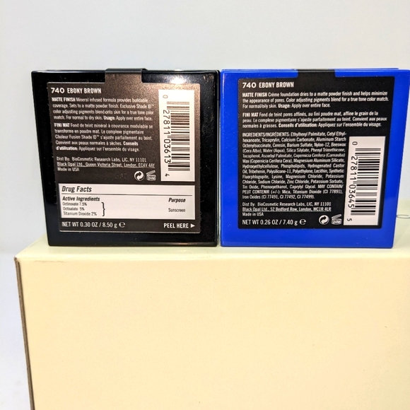 Black Opal (BLK/OPL) True Color Mineral Matte Foundation 740 Ebony Brown 3 Pack - Picture 3 of 3